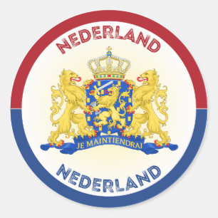 Sticker Rond Emblème du patrimoine néerlandais