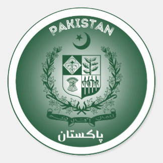 Sticker Rond Emblème du patrimoine pakistanais
