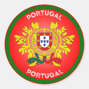 Sticker Rond Emblème du patrimoine portugais