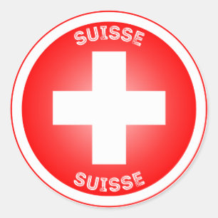 Sticker Rond Emblème du patrimoine suisse