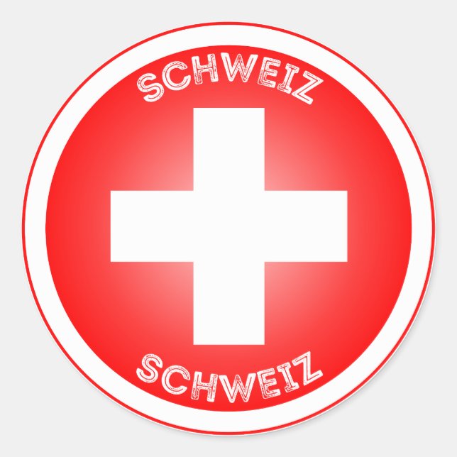 Sticker Rond Emblème du patrimoine suisse (Devant)