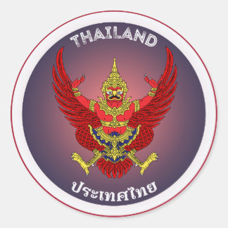 Sticker Rond Emblème du patrimoine thaïlandais
