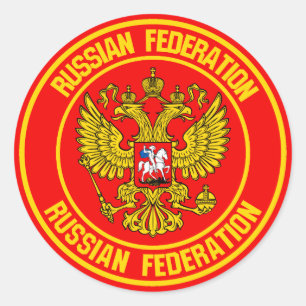 Sticker Rond Emblème du tour de la Russie
