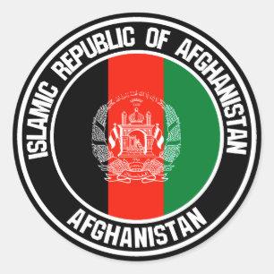 Sticker Rond Emblème du tour de l'Afghanistan