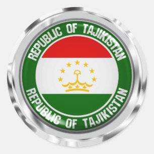 Sticker Rond Emblème du tour du Tadjikistan