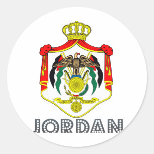Sticker Rond Emblème jordanien