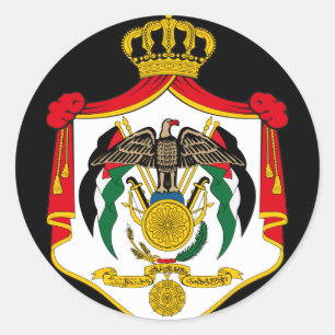 Sticker Rond emblème jordanien
