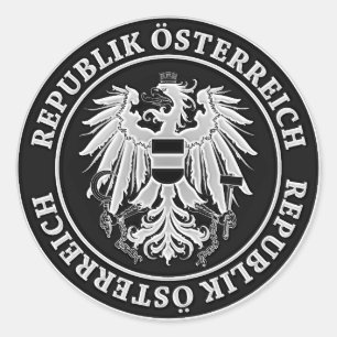 Sticker Rond Emblème rond Autriche