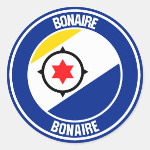 Sticker Rond Emblème rond Bonaire