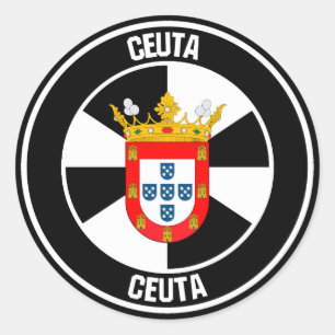 Sticker Rond Emblème rond Ceuta