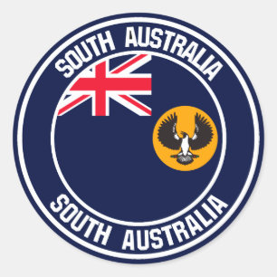 Sticker Rond Emblème rond de l'Australie du Sud