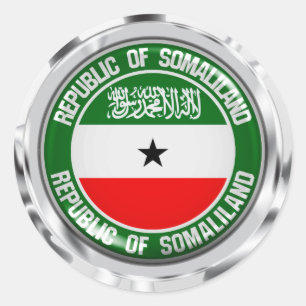 Sticker Rond Emblème rond de Somaliland