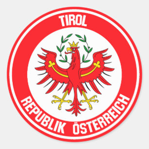 Sticker Rond Emblème rond de Tirol
