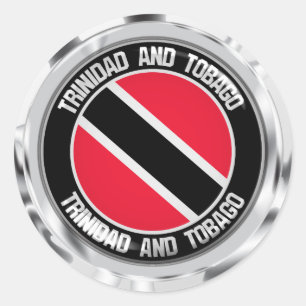 Sticker Rond Emblème rond de Trinité-et-Tobago