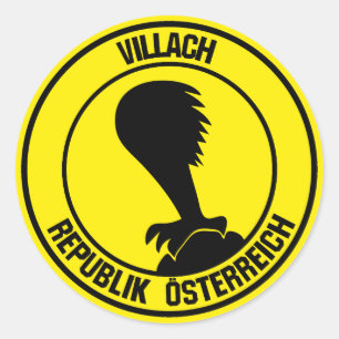 Sticker Rond Emblème rond de Villach