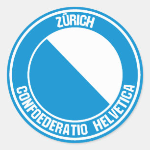 Sticker Rond Emblème rond de Zürich