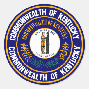 Sticker Rond Emblème rond du Kentucky
