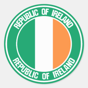 Sticker Rond Emblème rond irlandais