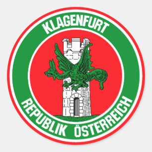 Sticker Rond Emblème rond Klagenfurt