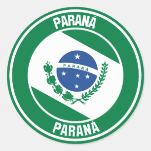 Sticker Rond Emblème rond Paraná
