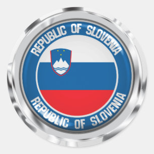 Sticker Rond Emblème rond Slovénie
