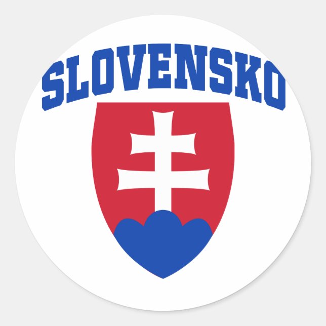 Sticker Rond Emblème slovaque (Devant)