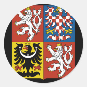 Sticker Rond emblème tchèque