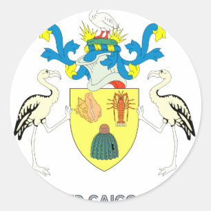 Sticker Rond Emblème Turk