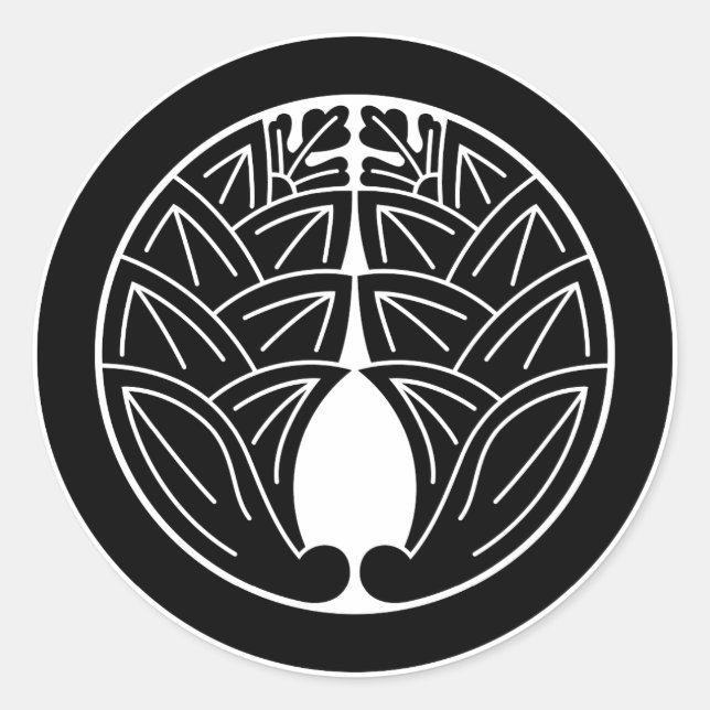 Sticker Rond Embrasser les géants japonais en cercle (Devant)