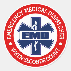Sticker Rond EMD (Dispatcher Médicale d'urgence)