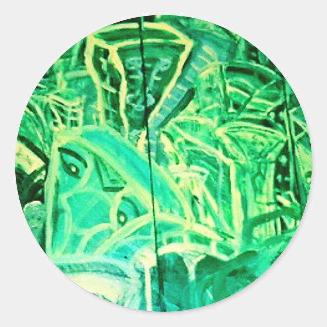 STICKER ROND EMERALD (Devant)