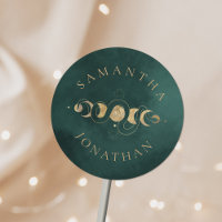 Emerald Green & Faux Gold Tarot Mariage céleste