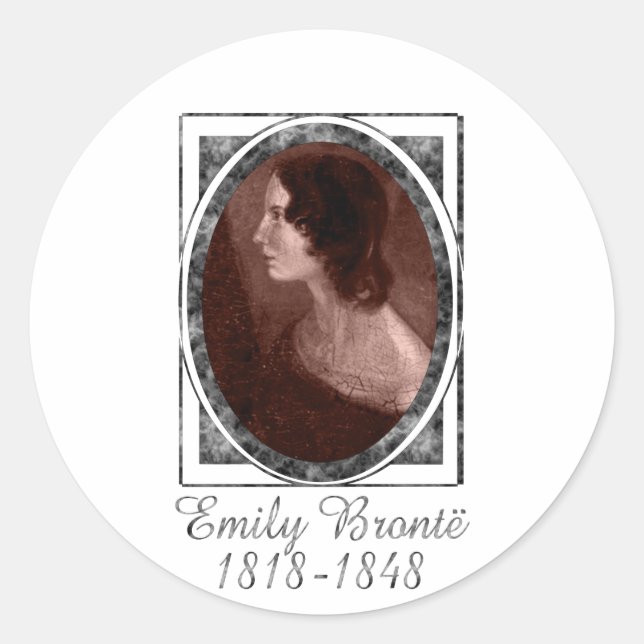 Sticker Rond Emily Brontë (Devant)