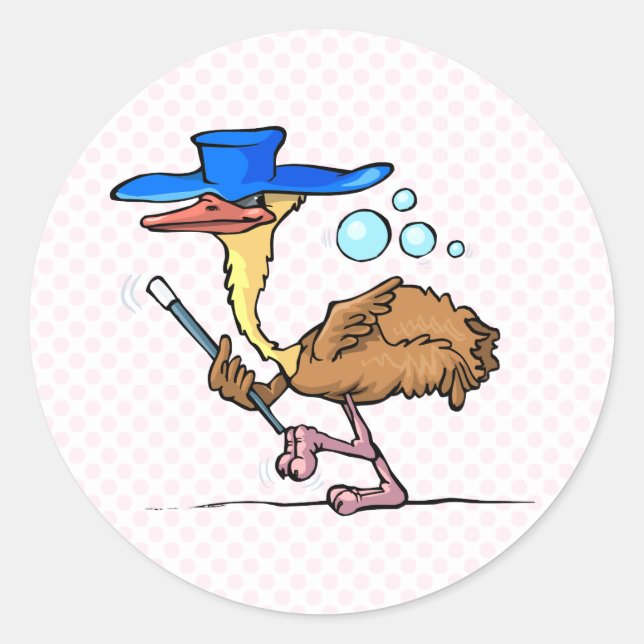 Sticker Rond Emily Emu (Devant)