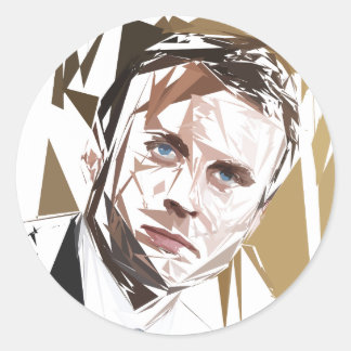 Sticker Rond Emmanuel Macron