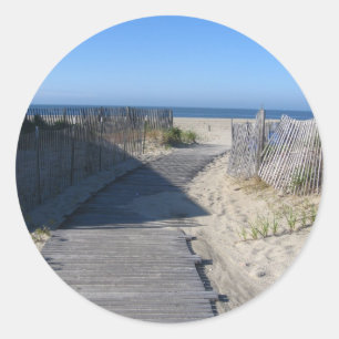 Sticker Rond Emmenez-moi à la plage !