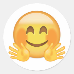 Sticker Rond Emoji Face Encombrant