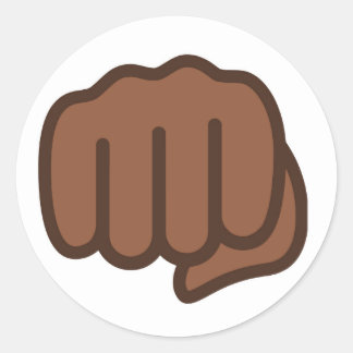 Sticker Rond Emoji, premier coup de poing cool
