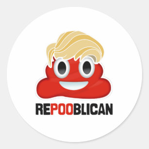 STICKER ROND ÉMOJI REPOOBLICAN - -