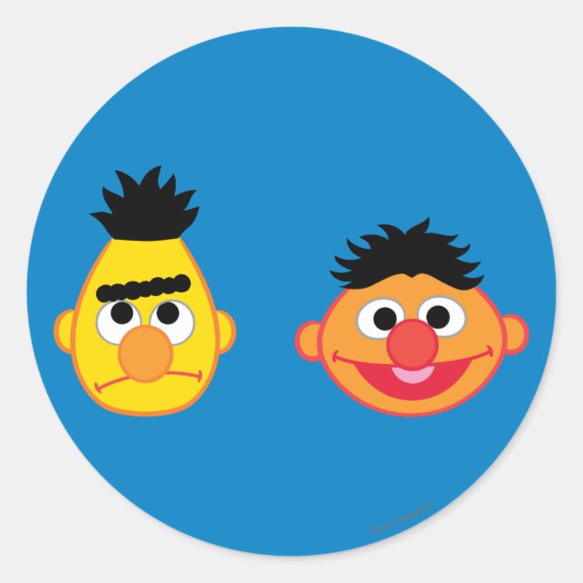 Sticker Rond Émojis Bert & Ernie (Devant)