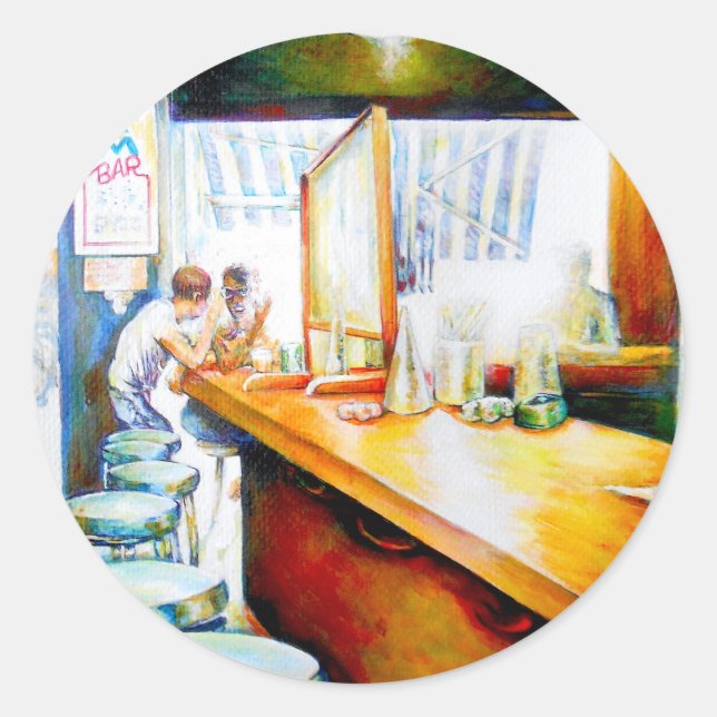 Sticker Rond Émotionnel pour motiver, logique pour justifier (Devant)