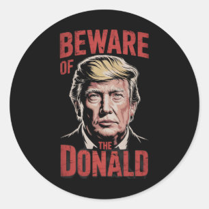 Sticker Rond Empêcher le président Donald Trump d'être anti-rép