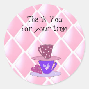 Sticker Rond Empiler les Teacups