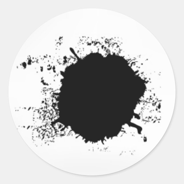 Sticker Rond Emplacement noir (Devant)
