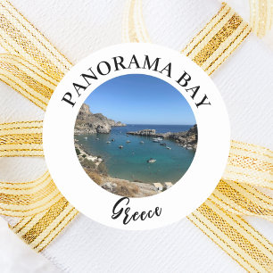 Sticker Rond Emplacement touristique de voyage photographique