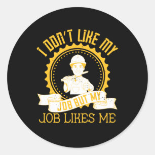 Sticker Rond Emploi - Je n'aime pas mon emploi