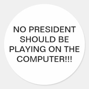 Sticker Rond Emporter l'ordinateur de Trump Hankamer Artjunkhau