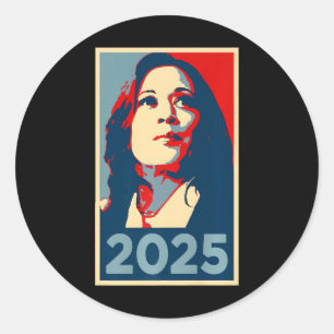 Sticker Rond Empower 2025 Inauguration Kamala Harris Obama Post