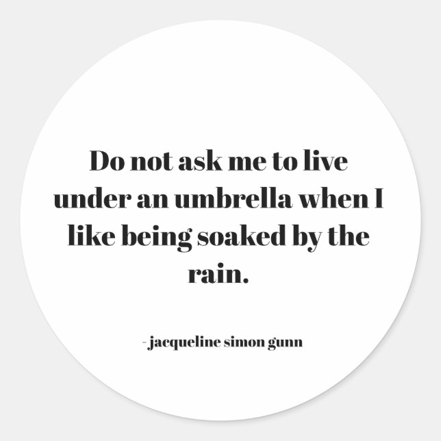 Sticker Rond Empowering quote (Devant)