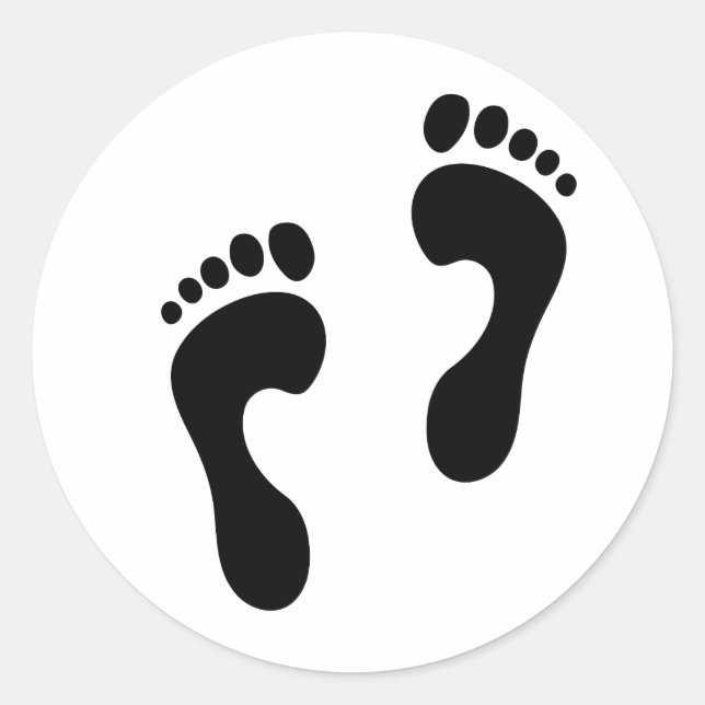 Sticker Rond empreinte 2 (Devant)